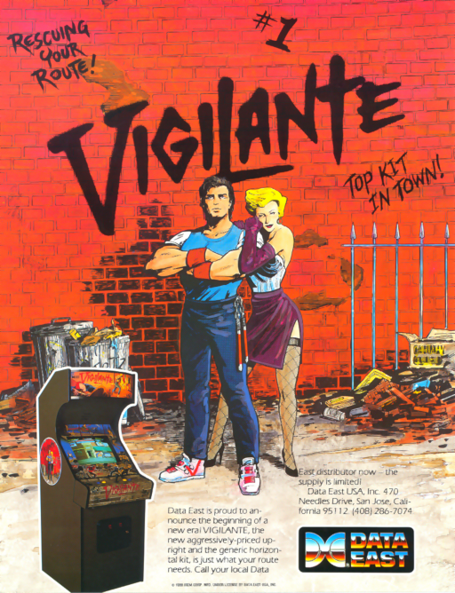 Vigilante (US) Arcade Game Cover